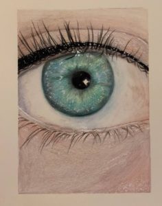 Colored Pencil drawing of an eye